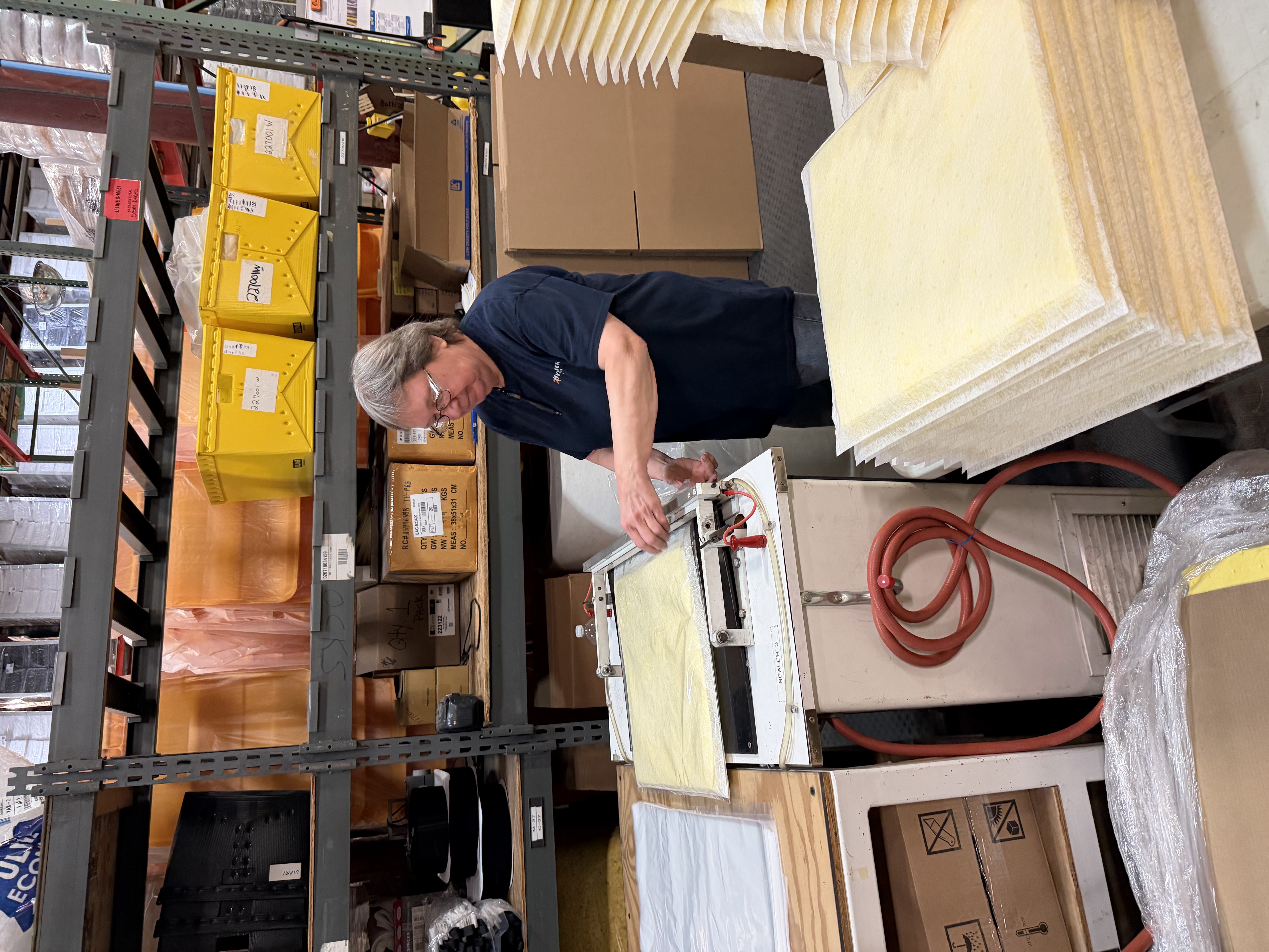 Dorothy Mohr working