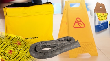 Various objects used for site safety